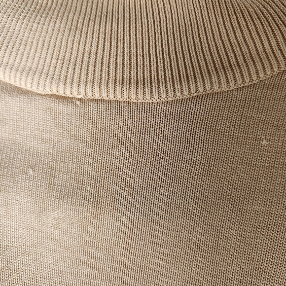 Vintage Sweater 100% Silk Kevo, Mock Turtleneck, Long Sleeve, Size Petite Small - Picture 7 of 7